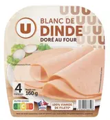 Blanc de dinde, U (x 4, 160 g)