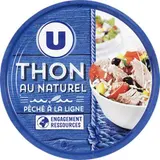Thon Listao au naturel pêché à la ligne, U (140 g)