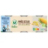 Maïs doux en grains, U Bio (3 x 140 g)