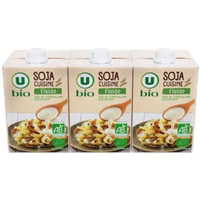 Soja cuisine fluide BIO, U (3 x 20 cl)