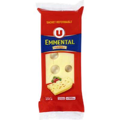 Emmental français pasteurisé, U (250 g)