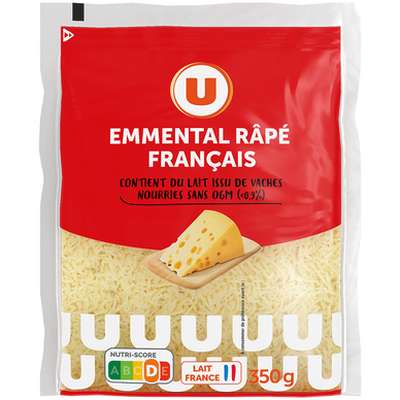 Emmental français râpé, U (350 g)