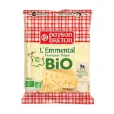 Emmental BIO rapé au lait pasteurisé 29% MG, Paysan Breton (140 g)