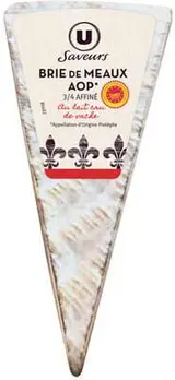 Pointe de brie de Meaux AOP au lait cru, U Saveurs (200 g)