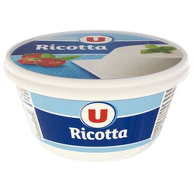 Ricotta au lait pasteurisé 9% de MG, U (250 g)