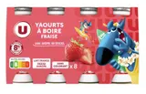 Yaourt à boire à la fraise Mat & Lou, U (8 x 100 g)