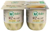 Riz au lait vanille BIO, U (4 x 115 g)