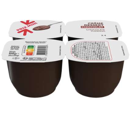 Crème dessert au chocolat, Prix Mini (4 x 125 g)