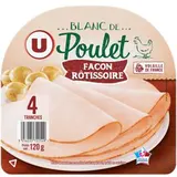 Blanc de poulet façon rôtissoire, U (x 4, 120 g)