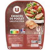 Emincés de poulet traité en salaison cuite et grillé, U (2 x 75 g)
