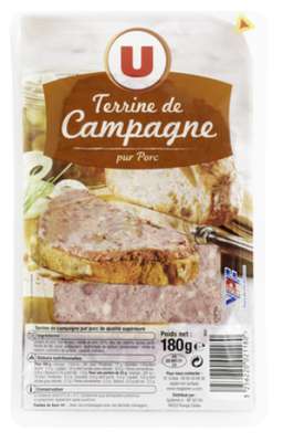Terrine de campagne, U (180 g)