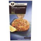Tartare de saumon fumé à la ciboulette et au citron, U Saveurs (2 x 80 g)