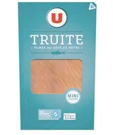 Mini tranches de truite fumée, U (100 g)