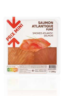 Saumon fumé Atlantique, Prix Mini (200 g)