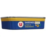 Sardines à l'huile de tournesol, U (135 g)