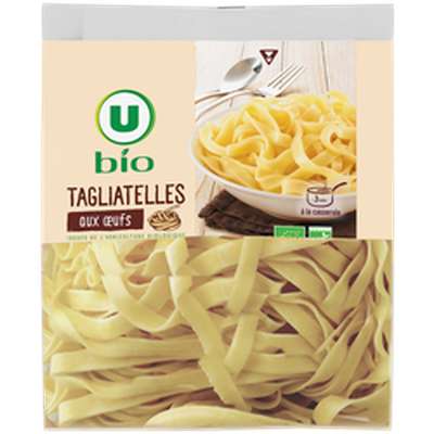 Tagliatelles aux oeufs BIO, U (250 g)