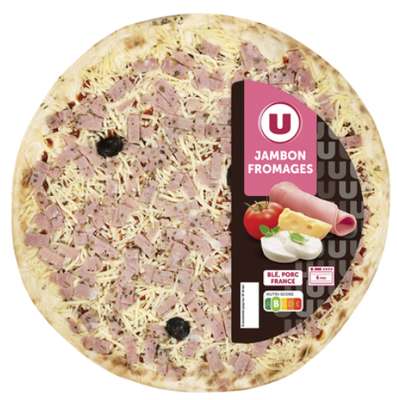 Pizza jambon emmental mozzarella, U (450 g)