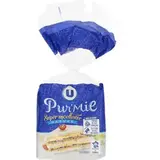 Pain de mie nature sans croûte en grandes tranches, U (500 g)