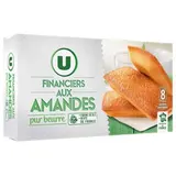 Financiers aux amandes pur beurre, U (x 8, 200 g)