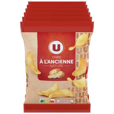 Chips à l'ancienne nature, U  (6 x 30 g)