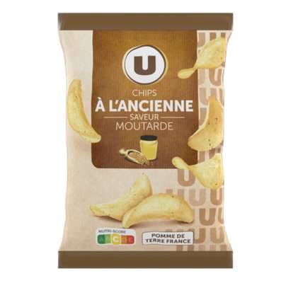 Chips à l'ancienne saveur moutarde, U (135 g)
