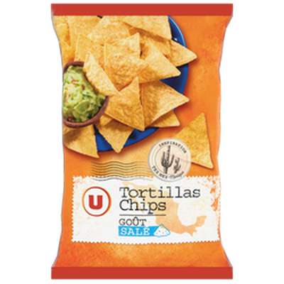 Tortillas chips goût salé, U (300 g)