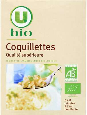 Coquillettes bio, U Bio (500 g)