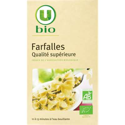 Farfalles Blanche Bio, U Bio (500 g)