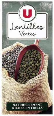 Lentilles vertes, U (500 g)