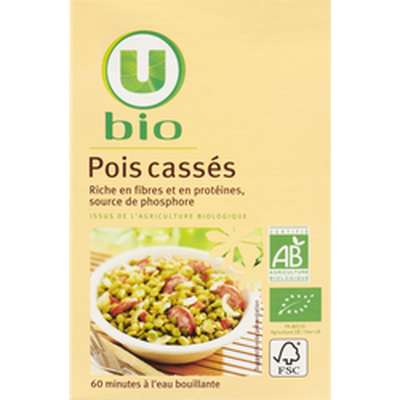 Pois cassés BIO, U (500 g)