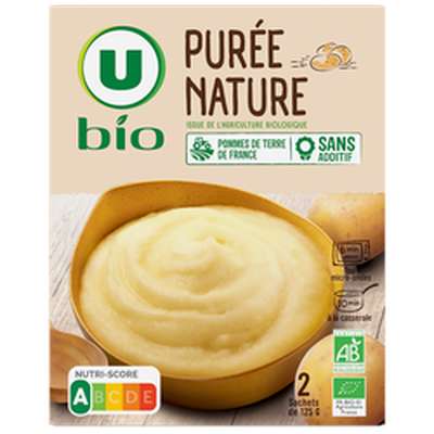 Purée nature BIO, U BIO (2 x 125 g)