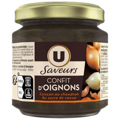 Confit d'oignons, U Saveurs (115 g)