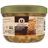 Haricots lingots cuisinés à la graisse d'oie, U SAVEURS (400 g)