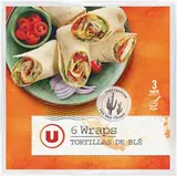 Wraps tortillas de blé, U (x 6, 370 g)