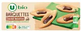 Barquettes au chocolat et aux noisettes BIO, U bio (120 g)