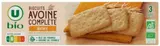 Biscuit avoine complète, U BIO (130 g)