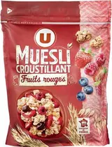 Muesli croustillant aux fruits rouges, U (500 g)