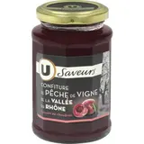 Confiture extra de pêche de vigne, U (315 g)