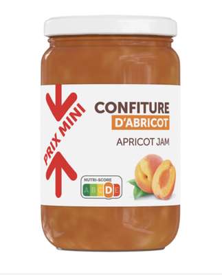 Confiture d'abricot, Prix Mini   (450 g)