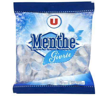 Bonbons menthe givrée, U (250 g)