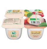 Compote de pomme poire sans sucres ajouté BIO, U BIO (4 x 100 g)