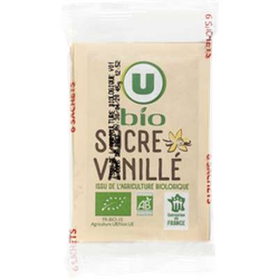Sucre vanillé BIO, U (6 x 7,5 g)