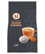 Café dosettes caramélisée compatible Senseo, U  (x 10)