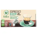 Café capsules expresso du Mexique compatible Nespresso BIO, U BIO (x 11)