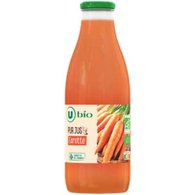 Jus de carottes BIO, U Bio ( 75 cl)