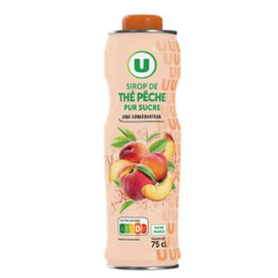 Sirop de thé pêche, U (75 cl)