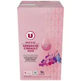 Vin rosé Grenache Cinsault Pays d'Oc IGP, U (cubi de 5 L)