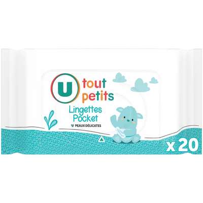 Lingettes pour bébés, U Tout Petits (x 20)