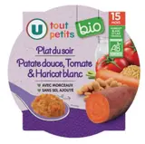 Assiette patate douce, tomates, haricots blancs BIO - dès 15 mois, U Tout Petits (250 g)