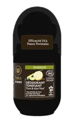 Déodorant pour homme tonifiant yuzu aloé véra, U BIO (50 ml)